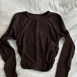 Lululemon Ribbed Long Sleeve in Espresso